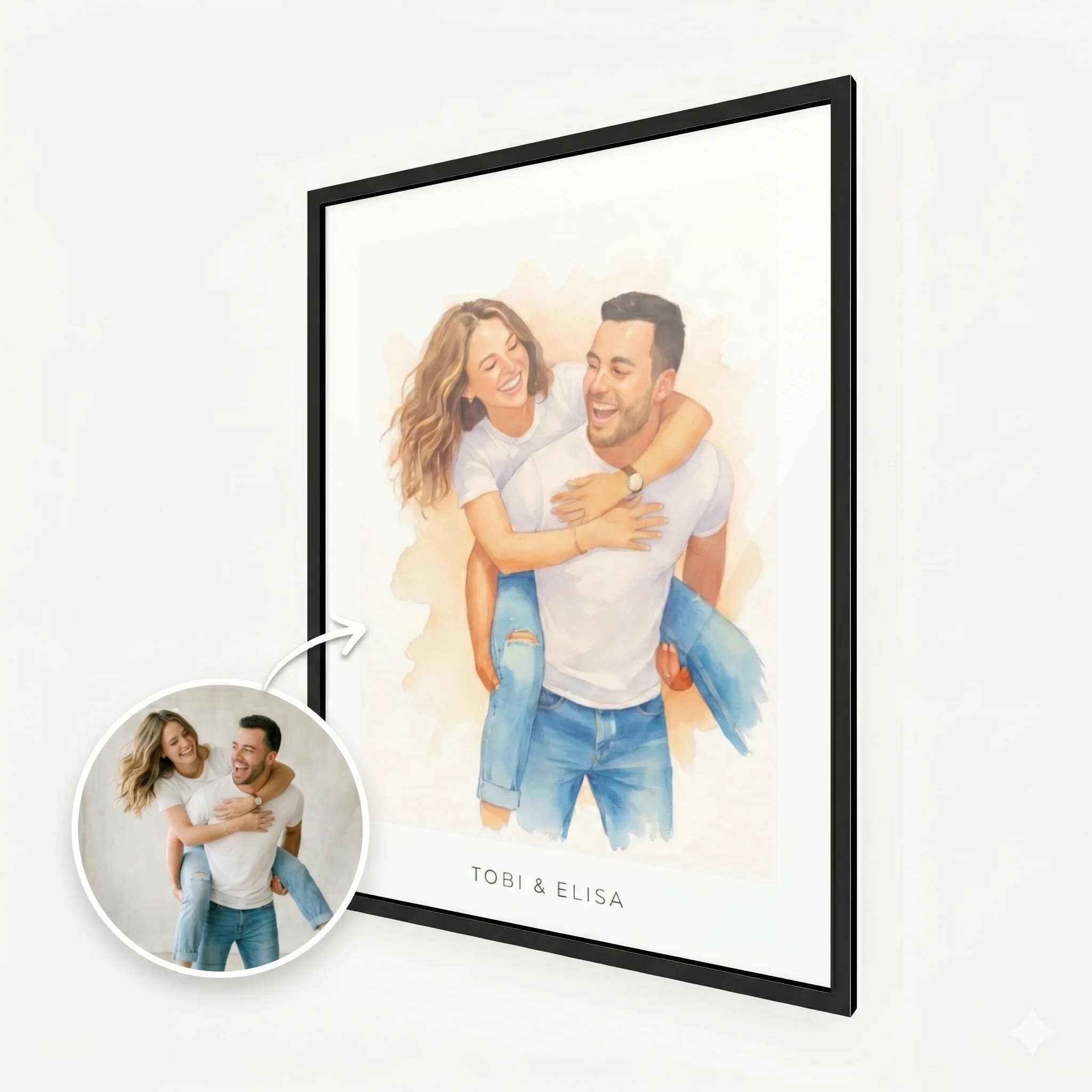 Foto als Aquarell